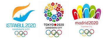 OS 3 logos dos concorrentes a Madrid 2020