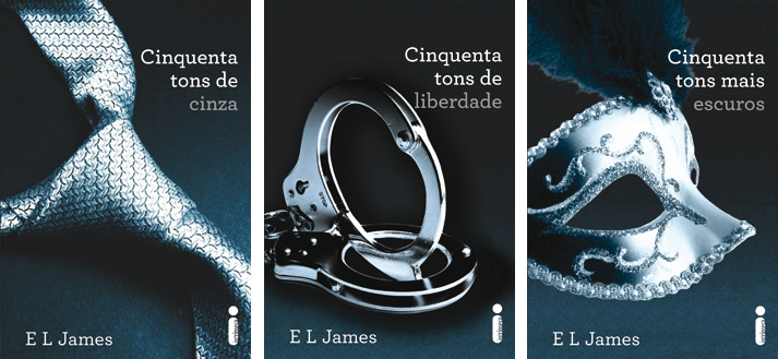 As 3 capas de cinquenta sombras - os livros mais vendidos no brasil em 2012