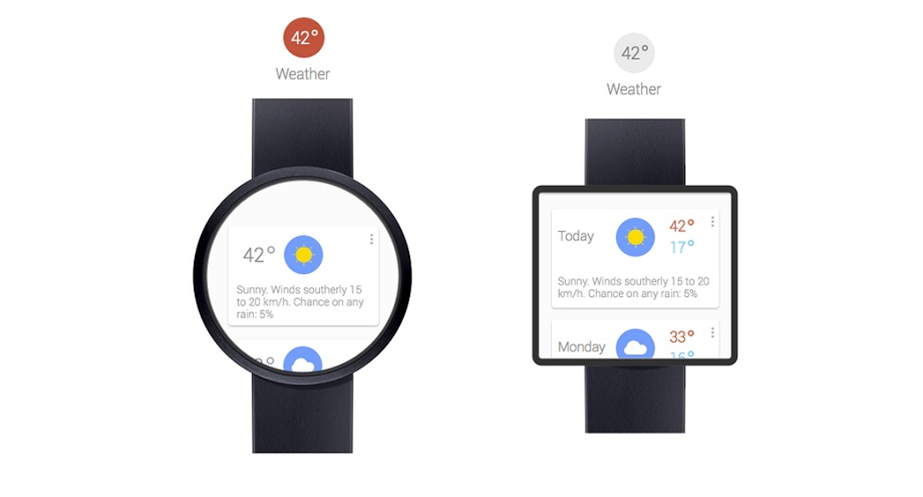 Imagens do smartwatch do Google