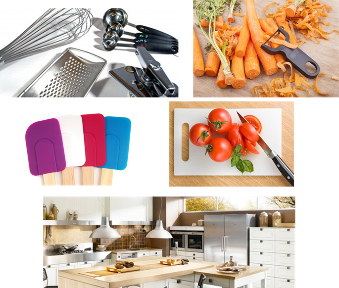 Varios utensilios que precisa para ter uma cozinha completa e funcional