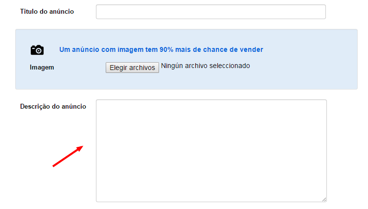 título e descrição anuncios em Clasf